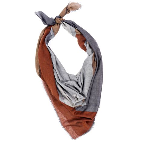 ysl mens grey scarf|ysl scarf vintage.